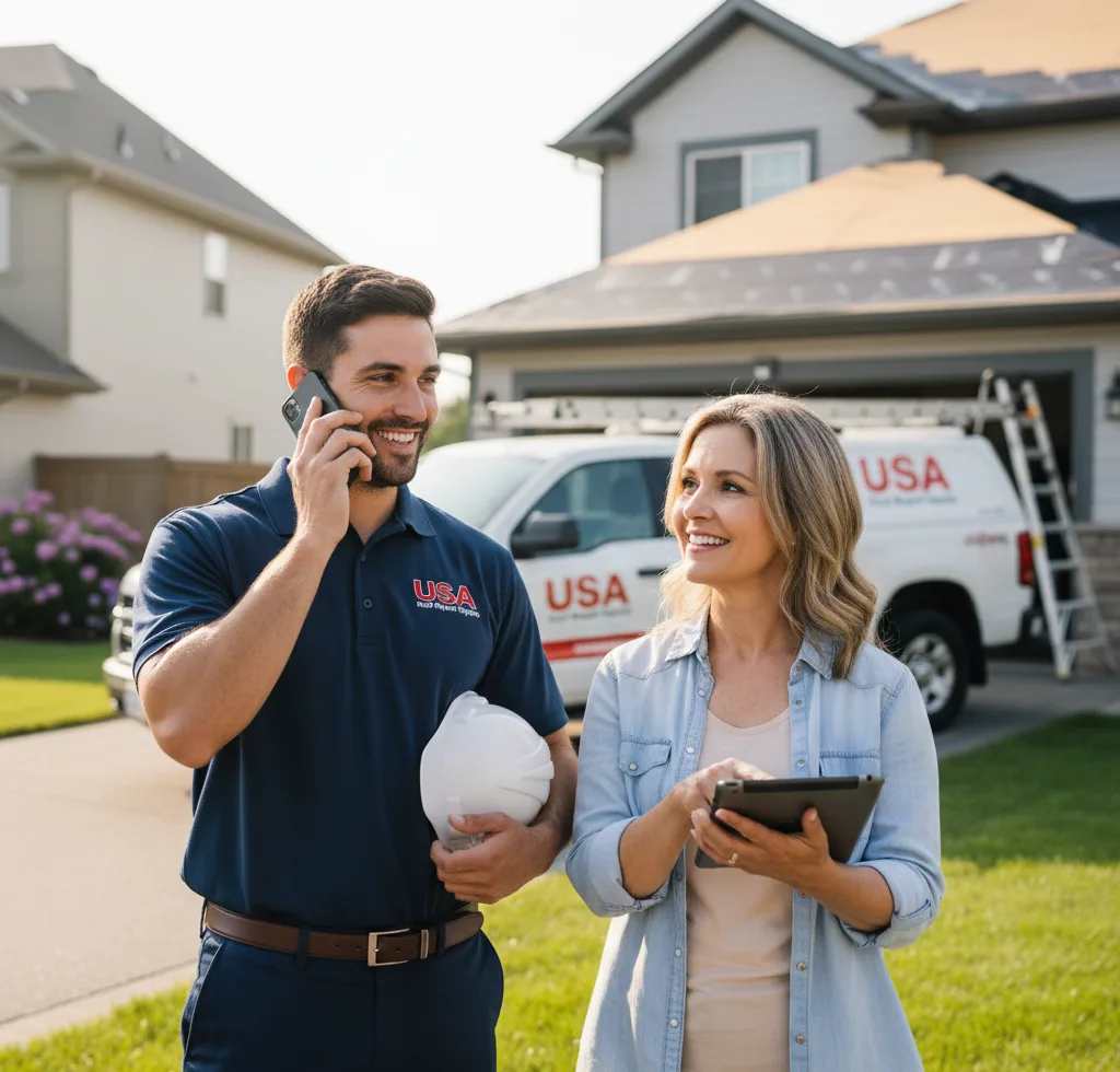 USA Roof Repair Experts customer support in Bally